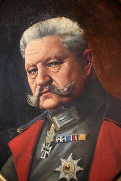 20th Century Painting of Paul Von Hindenburg