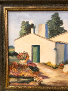 Pittura del XX secolo Olio su tela di R. Hubisse