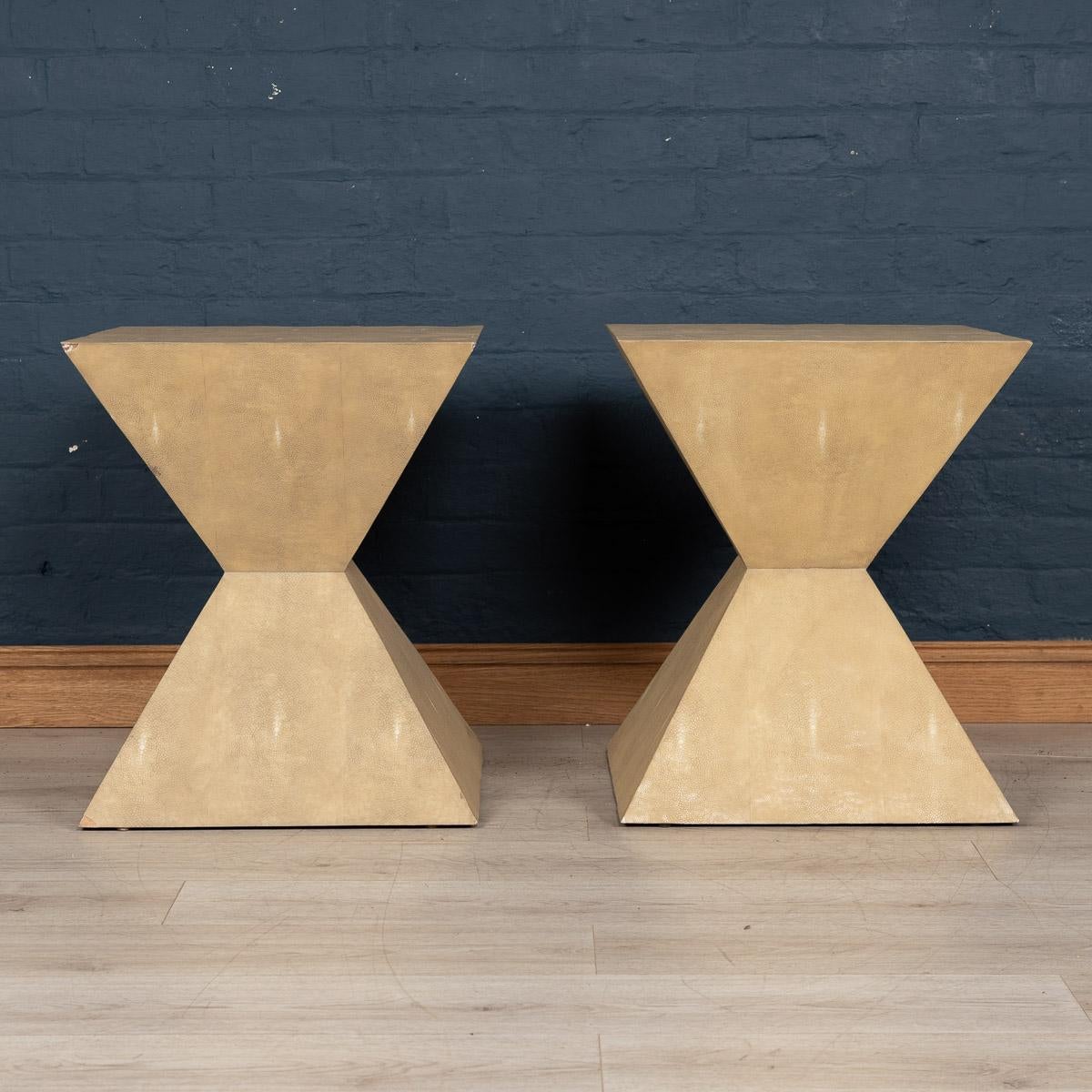 English 20th Century Pair of Art Deco Inspired Side Tables by Julian Chichester