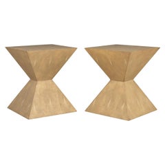 Vintage 20th Century Pair of Art Deco Inspired Side Tables by Julian Chichester