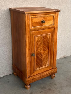 Coppia di comodini Biedermeier del XX secolo con un cassetto e un'anta