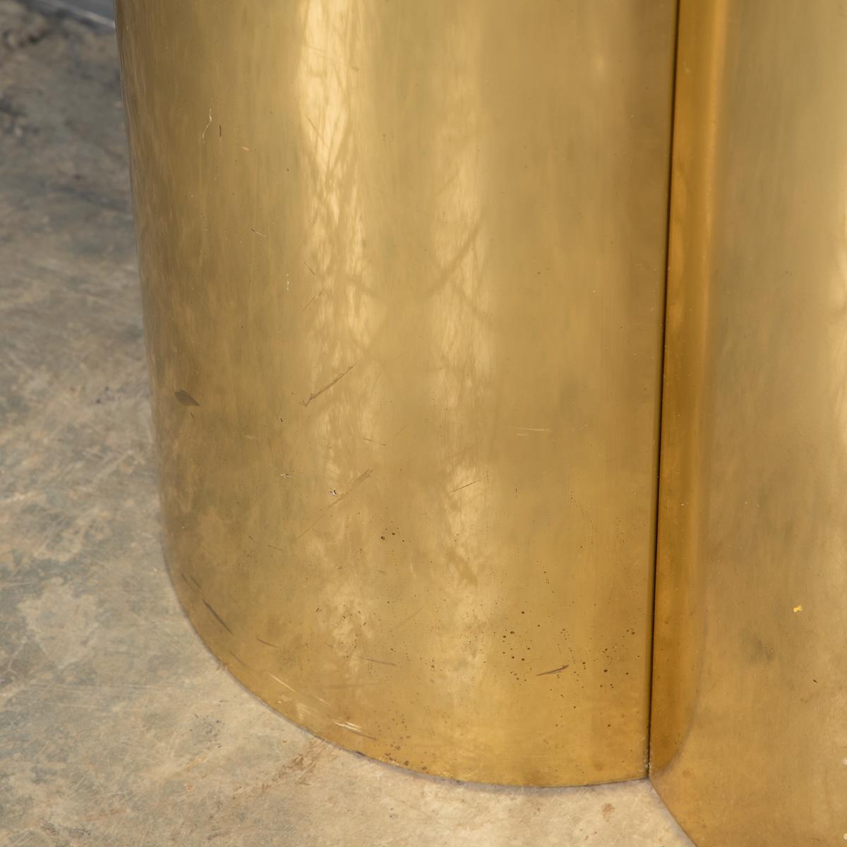 20th Century Brass Covered Side Table For Sale 4
