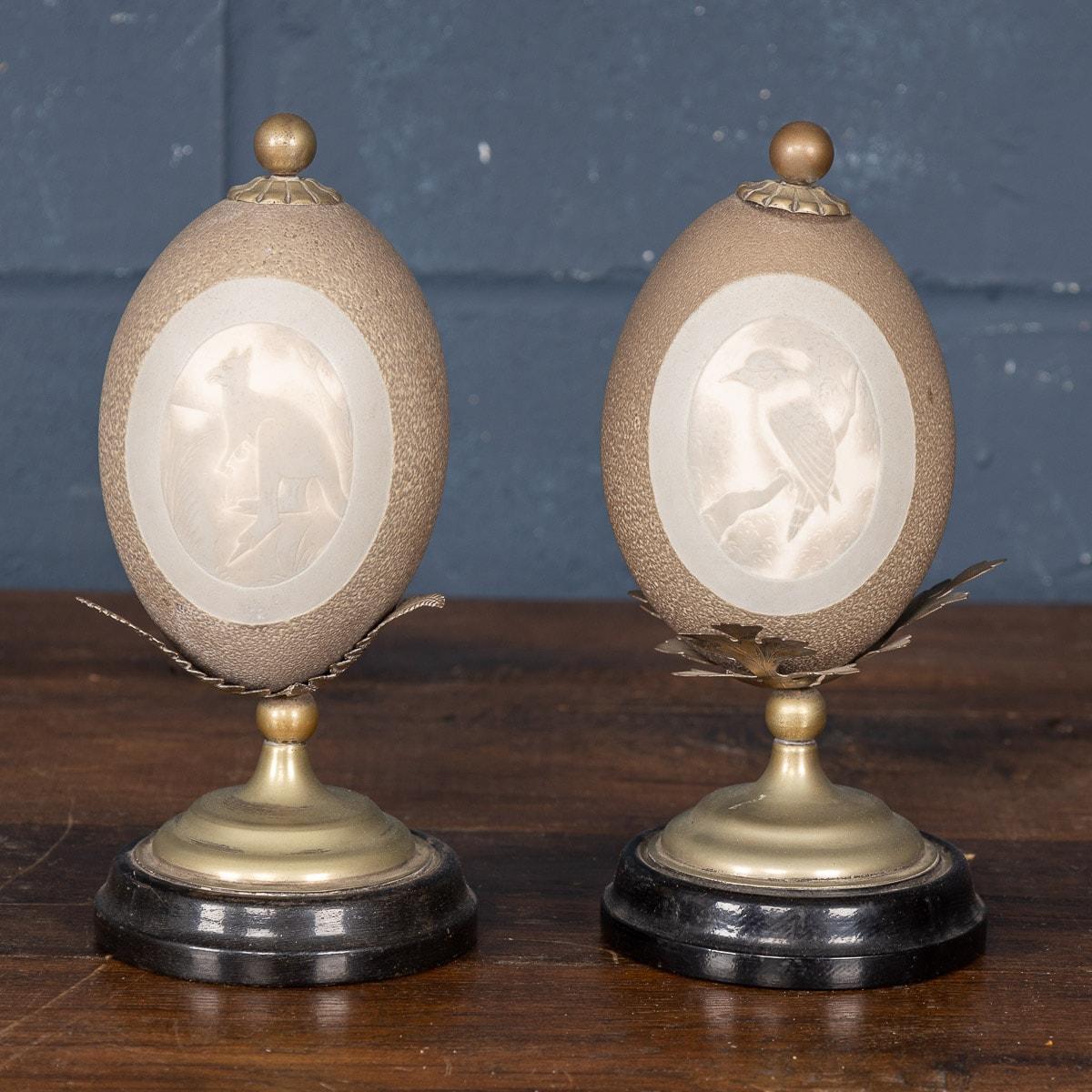 decorated emu eggs