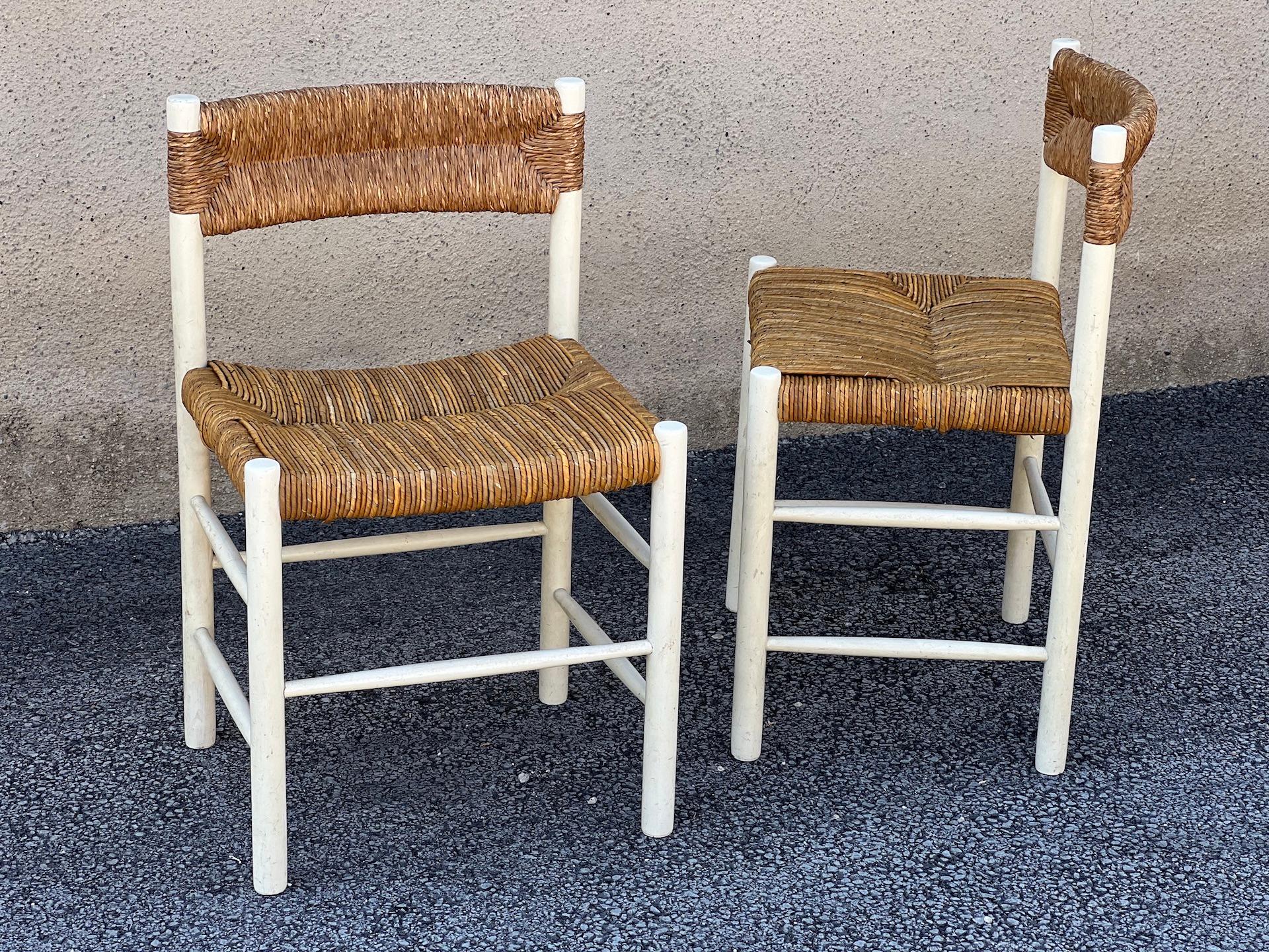 French 20th Century Pair of Chairs Dordogne Edition Robert Sentou 1950