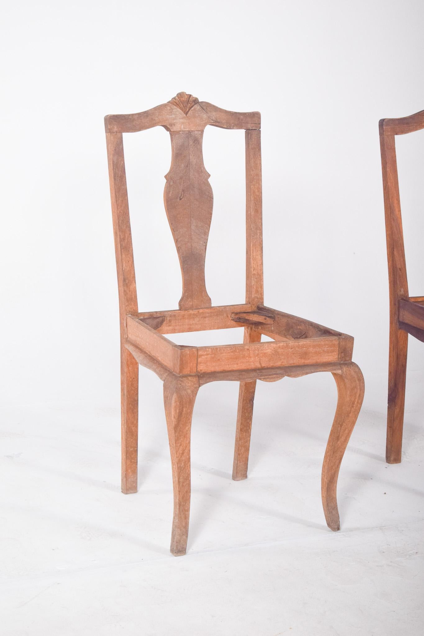 Other 20th Century Pair of Cut-Out Back Chairs For Sale