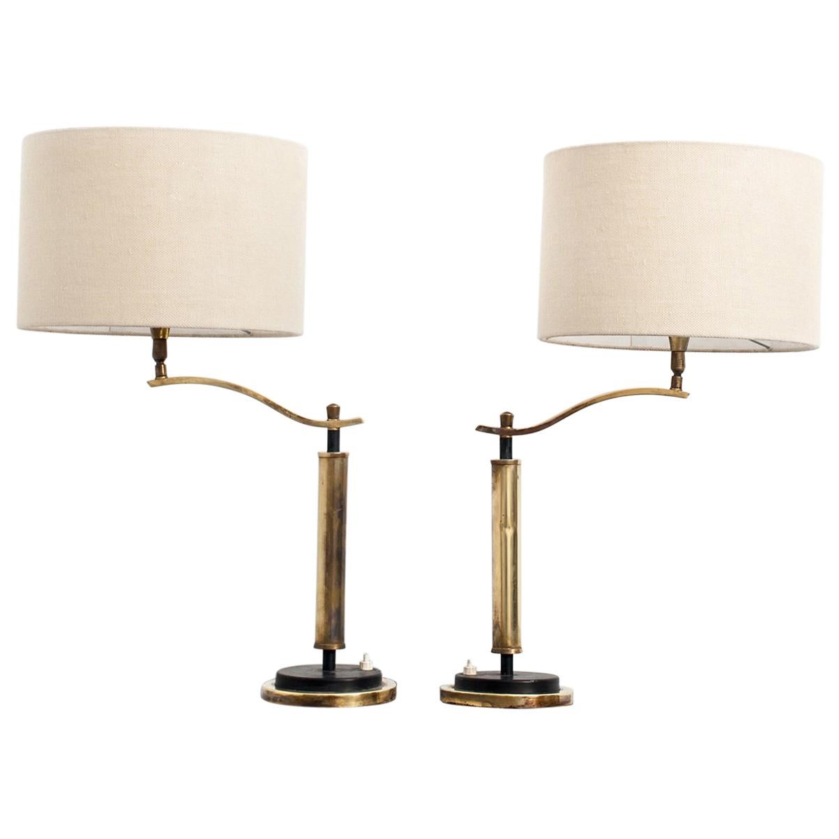 20th Century Pair of Deco Table Lamps