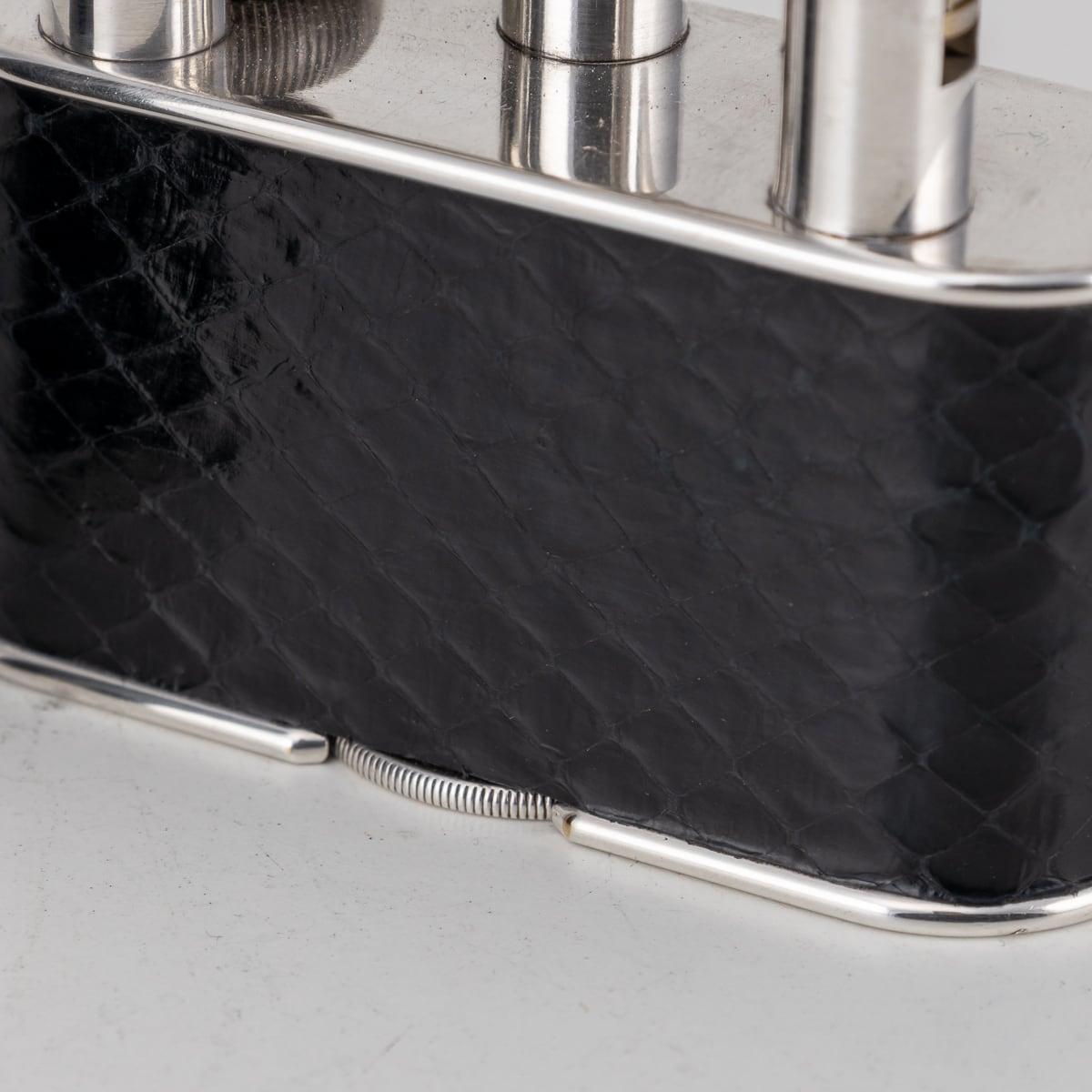 Metallo Coppia di accendini da tavolo Dunhill 