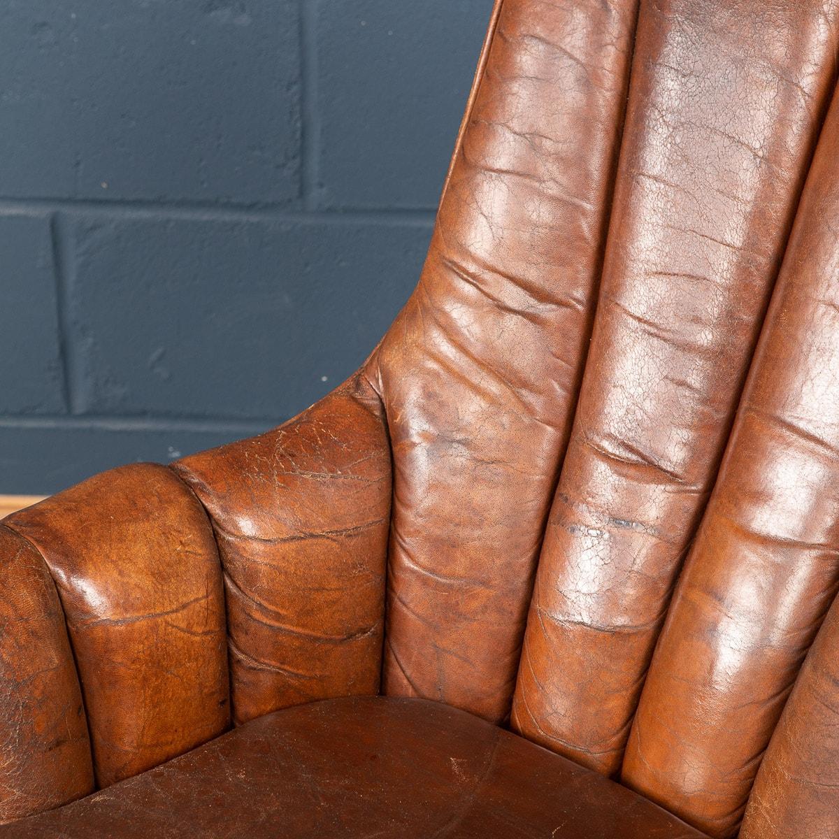 20th Century Pair of Dutch Leather Club Chair 10