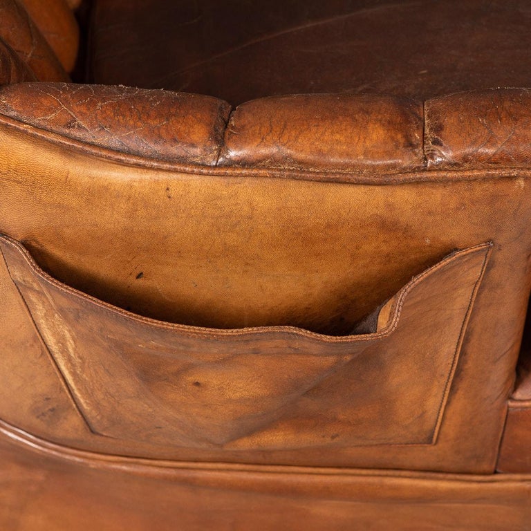 20th Century Pair of Dutch Leather Club Chair 12