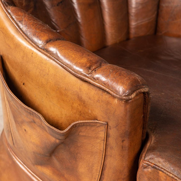 20th Century Pair of Dutch Leather Club Chair 13