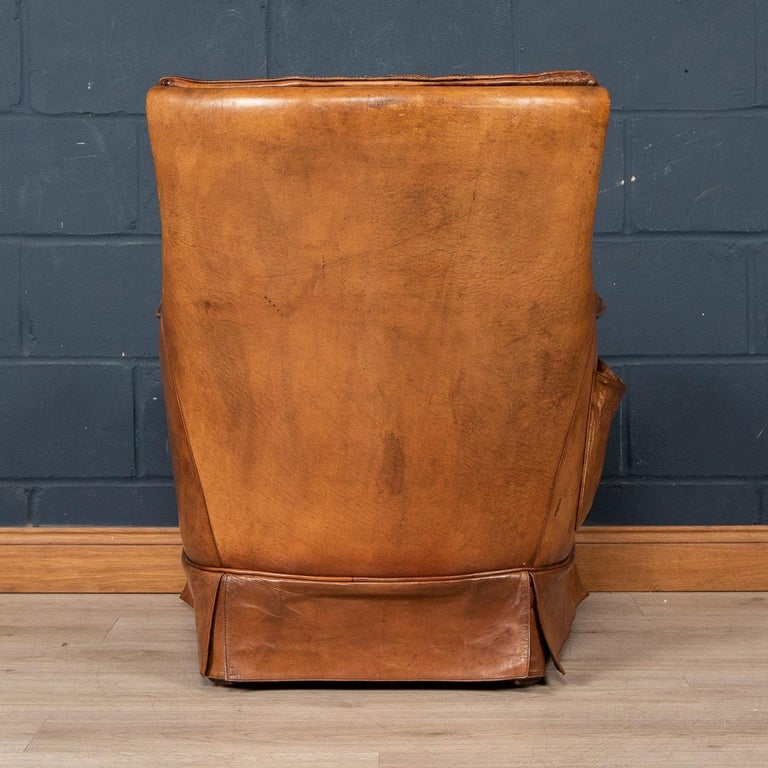 20th Century Pair of Dutch Leather Club Chair In Good Condition In Royal Tunbridge Wells, Kent