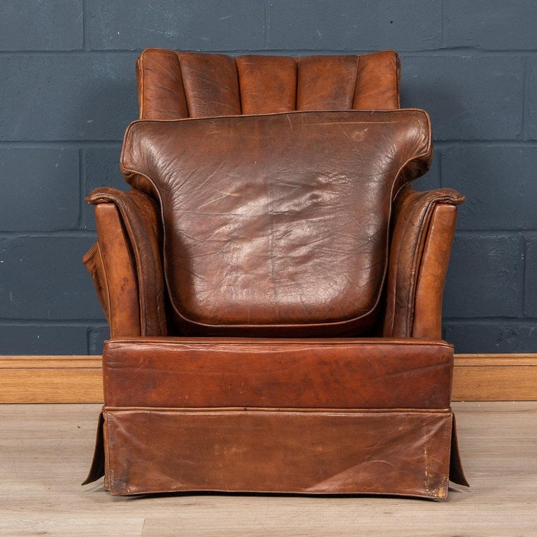 20th Century Pair of Dutch Leather Club Chair 2