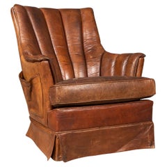 20th Century Pair of Dutch Leather Club Chair