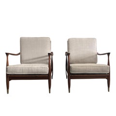 20th Century Pair of Easy Chairs By Kai Kristiansen