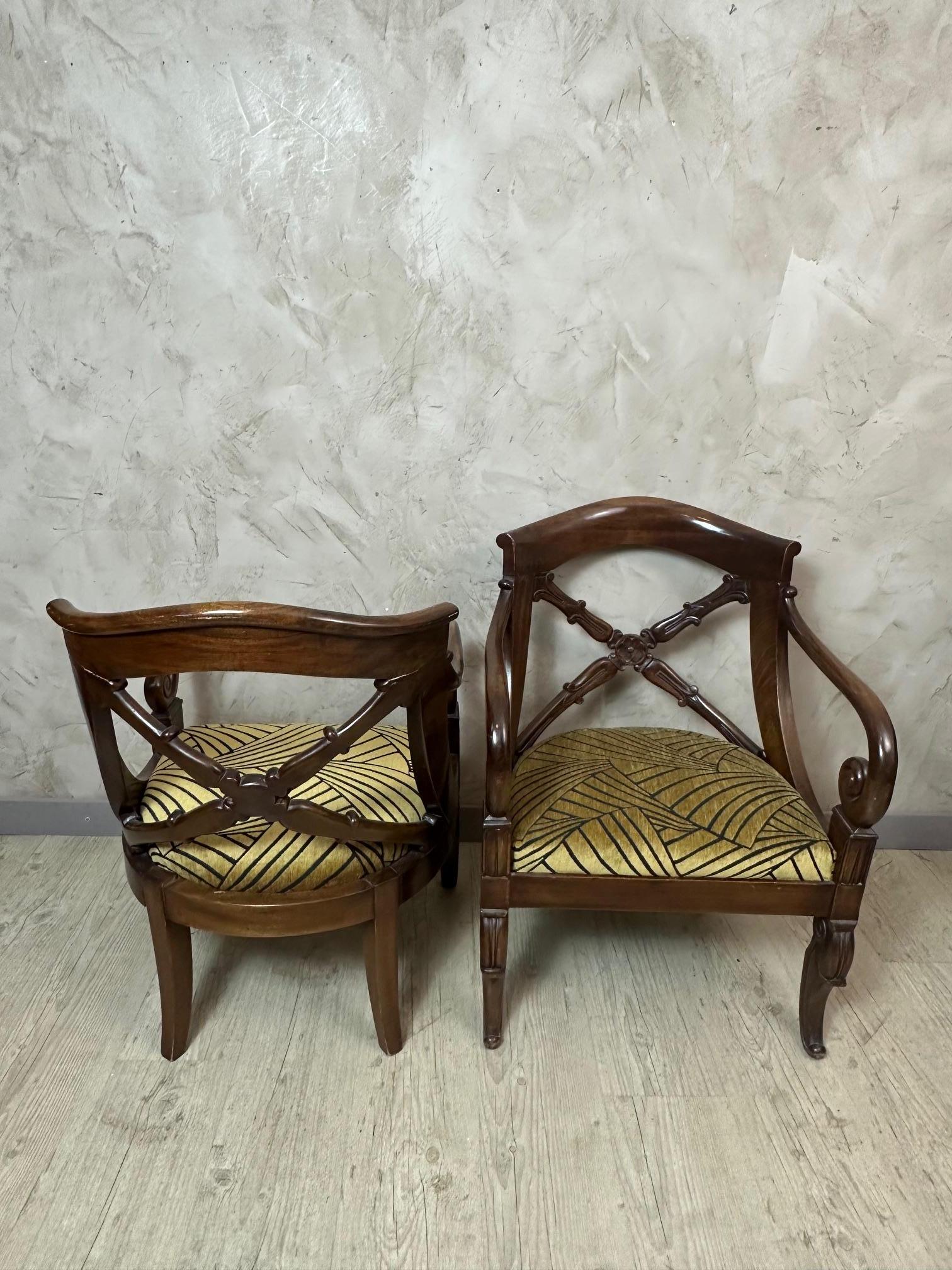 20e siècle Paire de fauteuils anglais, années 1940 Bon état - En vente à LEGNY, FR