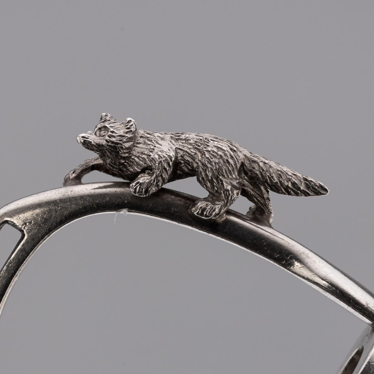 Siglo XX Pareja de servilleteros ingleses de plata maciza, Birmingham c.1937 Silver en venta