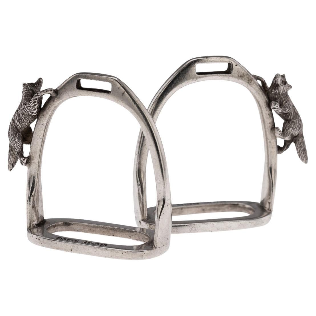 20th Century Pair Of English Solid Silver Napkin Rings, Birmingham c.1937