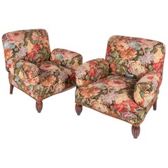 20th Century Pair of French Armchairs Attributed to Paul-Fréderic Follot