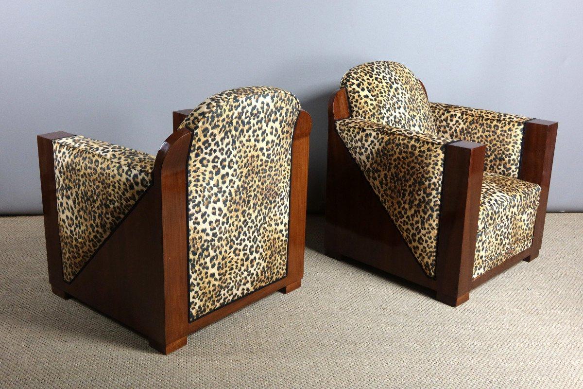 Siglo XX Pareja de Sillones Franceses Art Decó Retapizados, Años 30 5