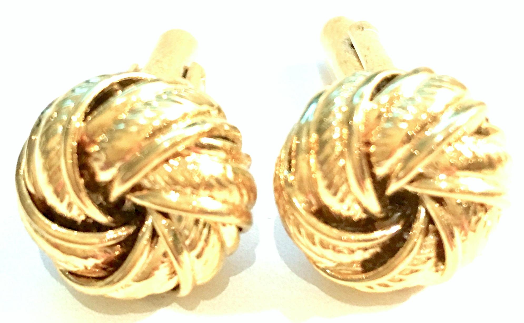 20th Century Pair Of Gold Plate 