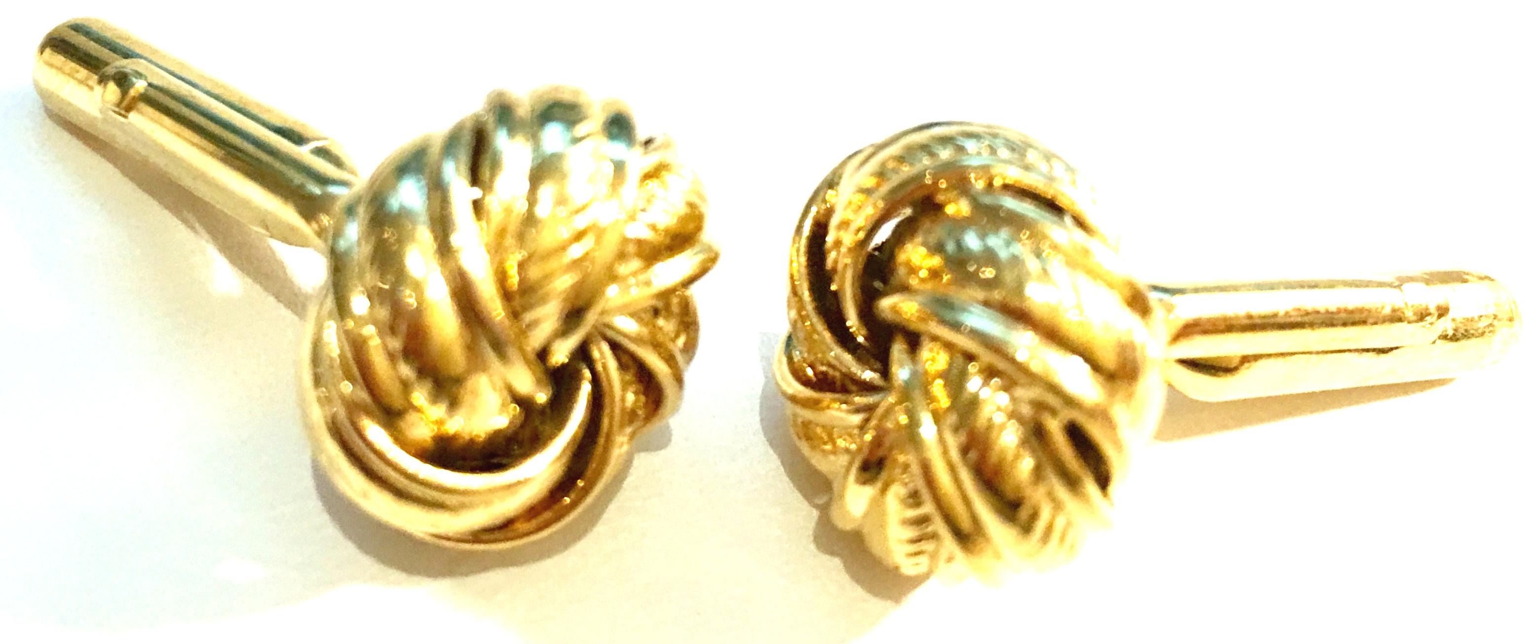 20th Century Pair Of Gold Plate 