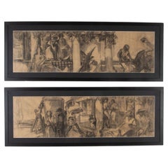 20th Century Pair of Illustrations by Alfred Palmer