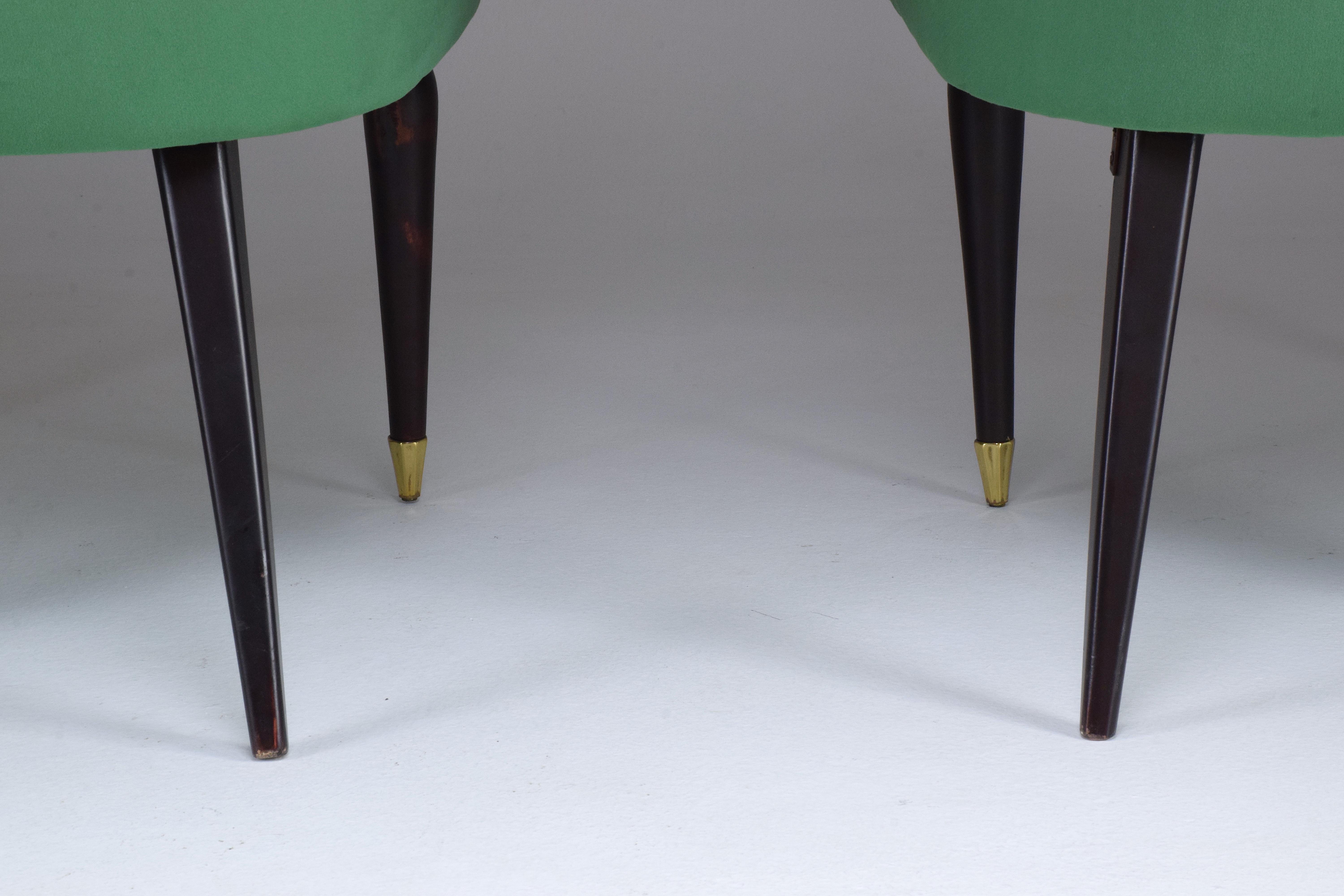 Pair of 20th Century Italian Armchairs, 1940s 5