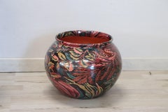 20th Century Pair of Italian Design Ceramic Vases, 1980s