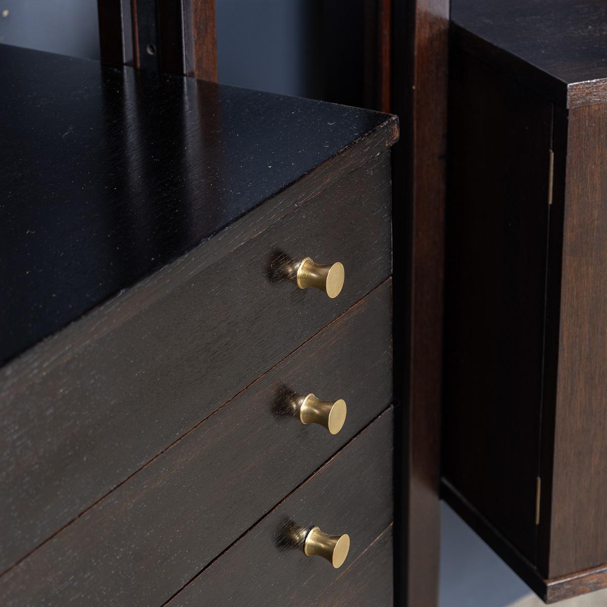 Coppia di librerie italiane in legno ebanizzato del XX secolo, C.C. 4