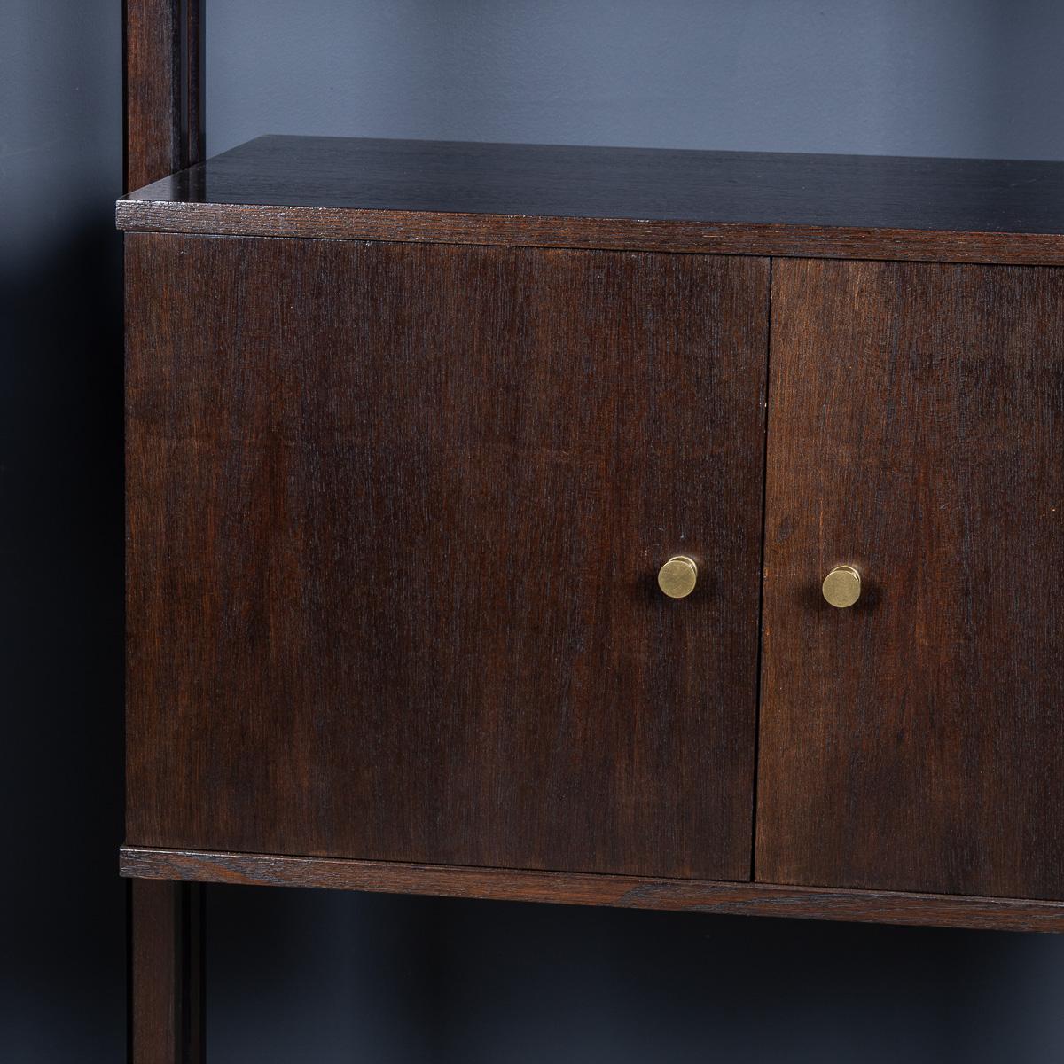 Legno Coppia di librerie italiane in legno ebanizzato del XX secolo, C.C.