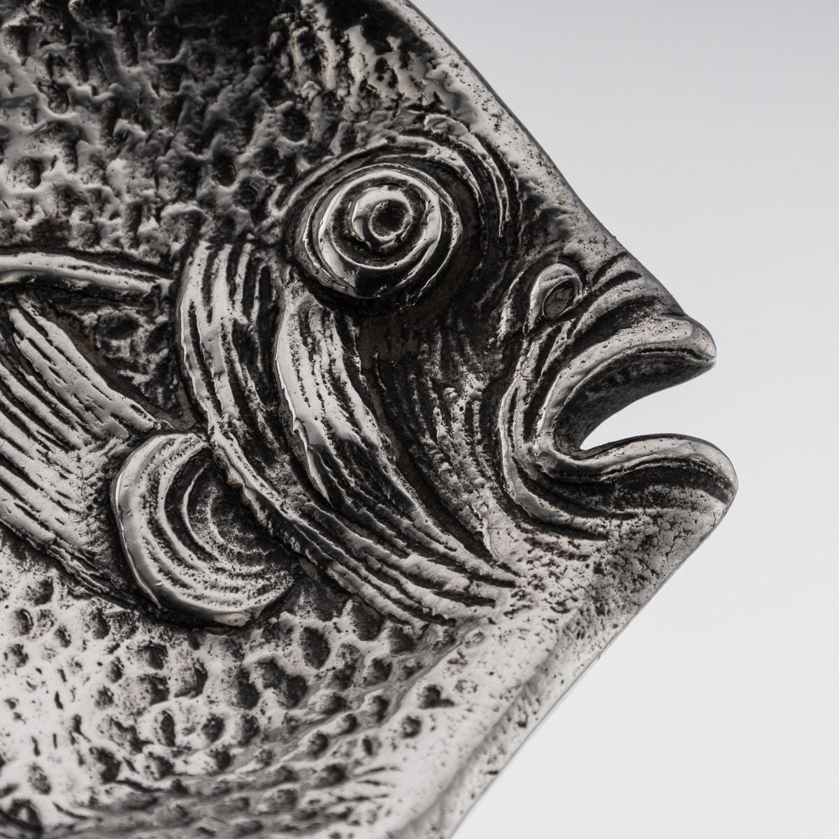 20th Century Pair Of Italian Solid Silver Fish Dishes, Gianmaria Buccellati 1