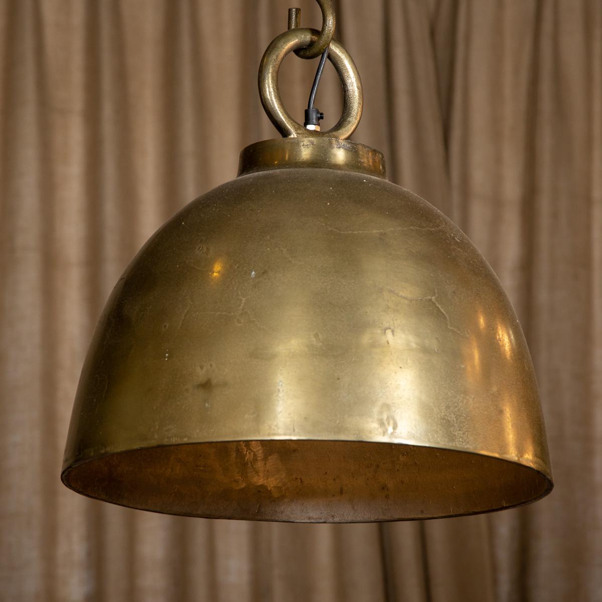 20th Century Pair of Large Brass Plated Spot Lights, c.1970 In Good Condition In Royal Tunbridge Wells, Kent