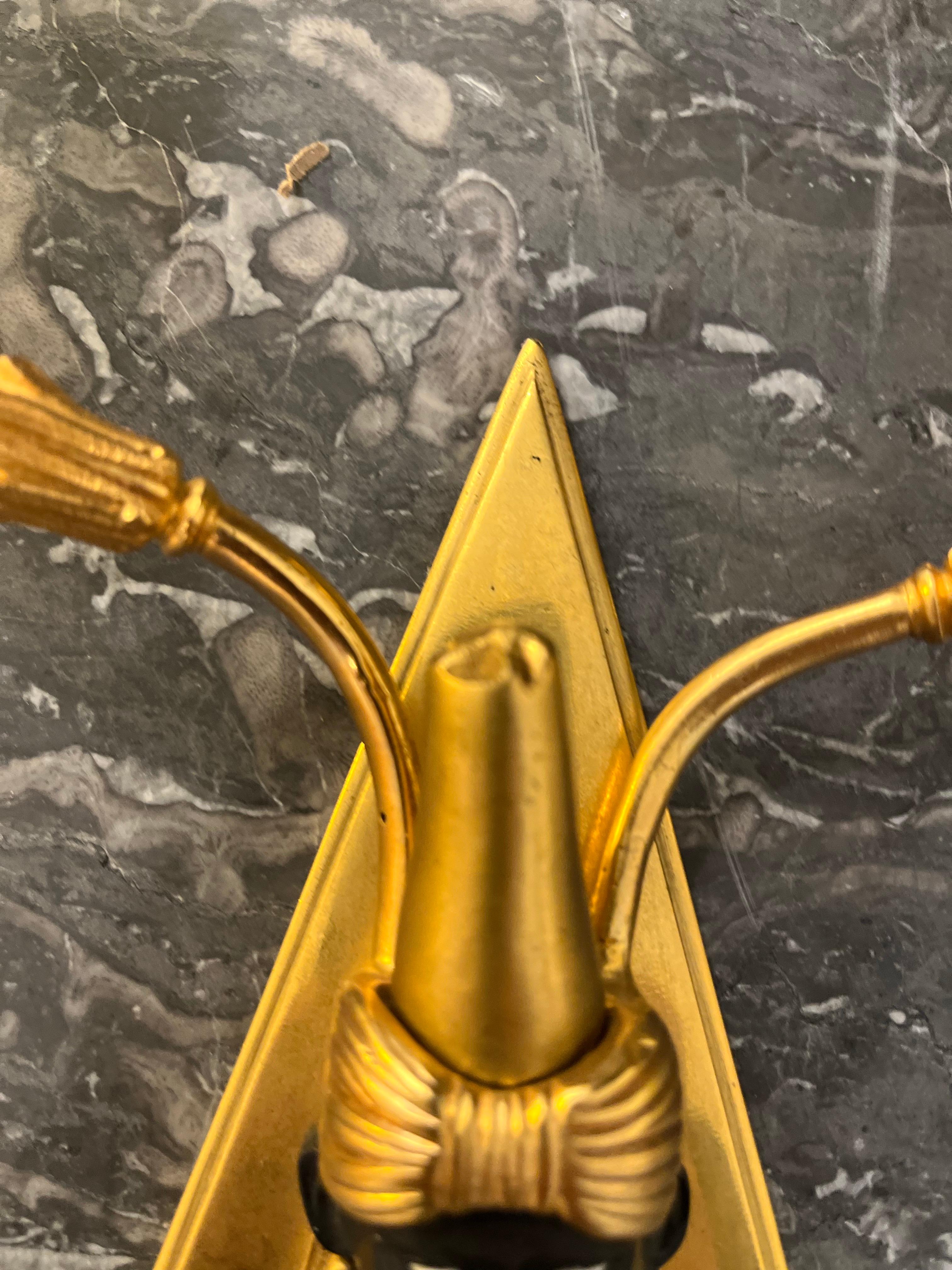 20. Jahrhundert Paar Maison Bagues Ormolu-Kerzenleuchter (Bronze) im Angebot