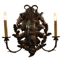 20th Century Pair of Metal Sconces from France