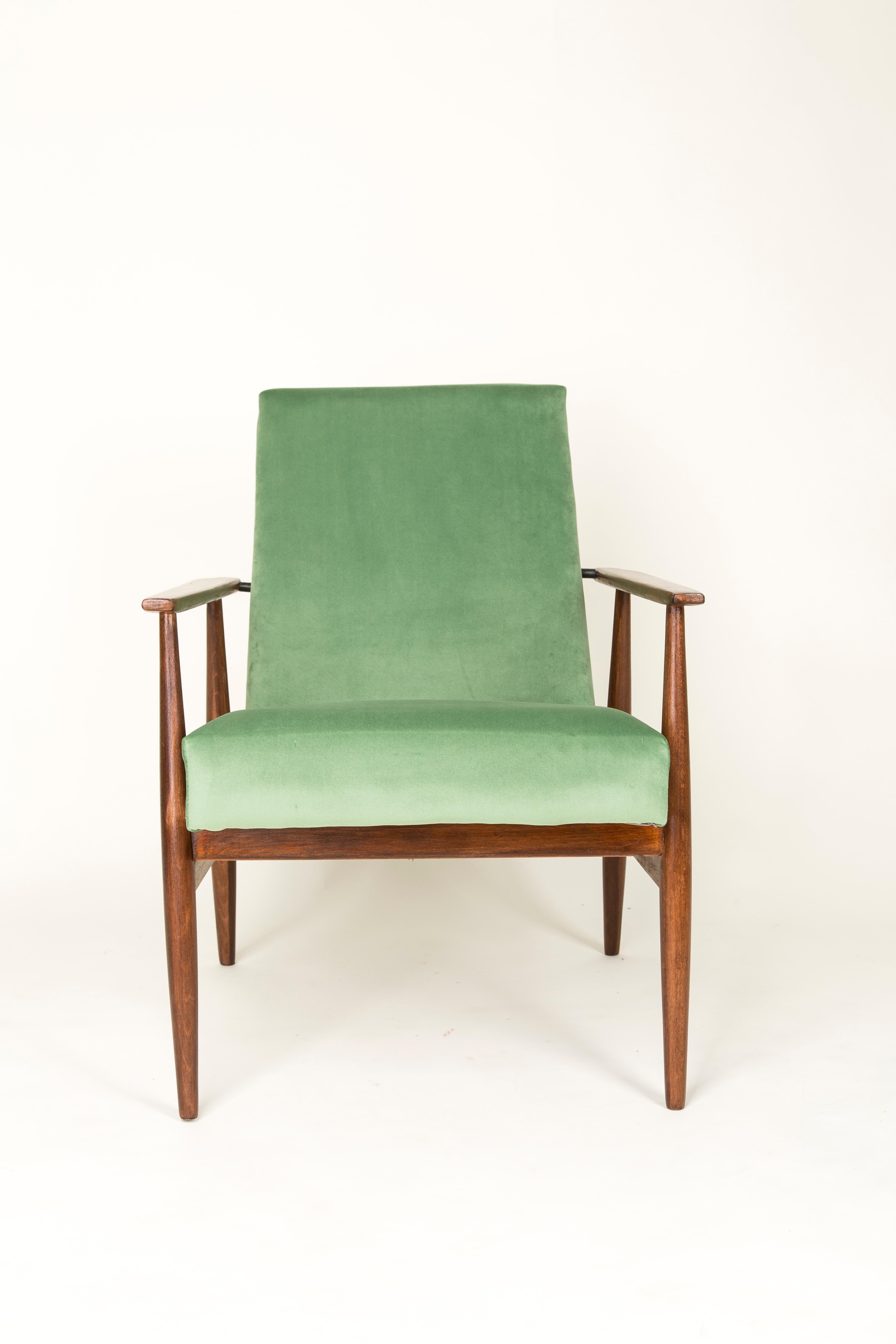 20th Century Pair of Mint Green Dante Armchairs, H. Lis, 1960s For Sale 2