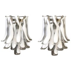 20th Century Pair of Murano Mazzega Wall Appliqués