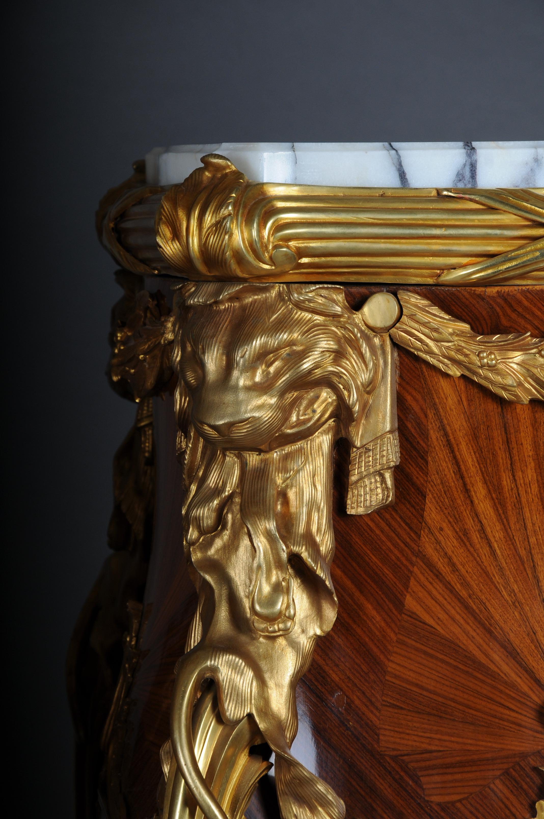 Paire de piédestaux en bronze doré du 20ème siècle / colonne d'après Franois Linke Bronze Valid en vente 3