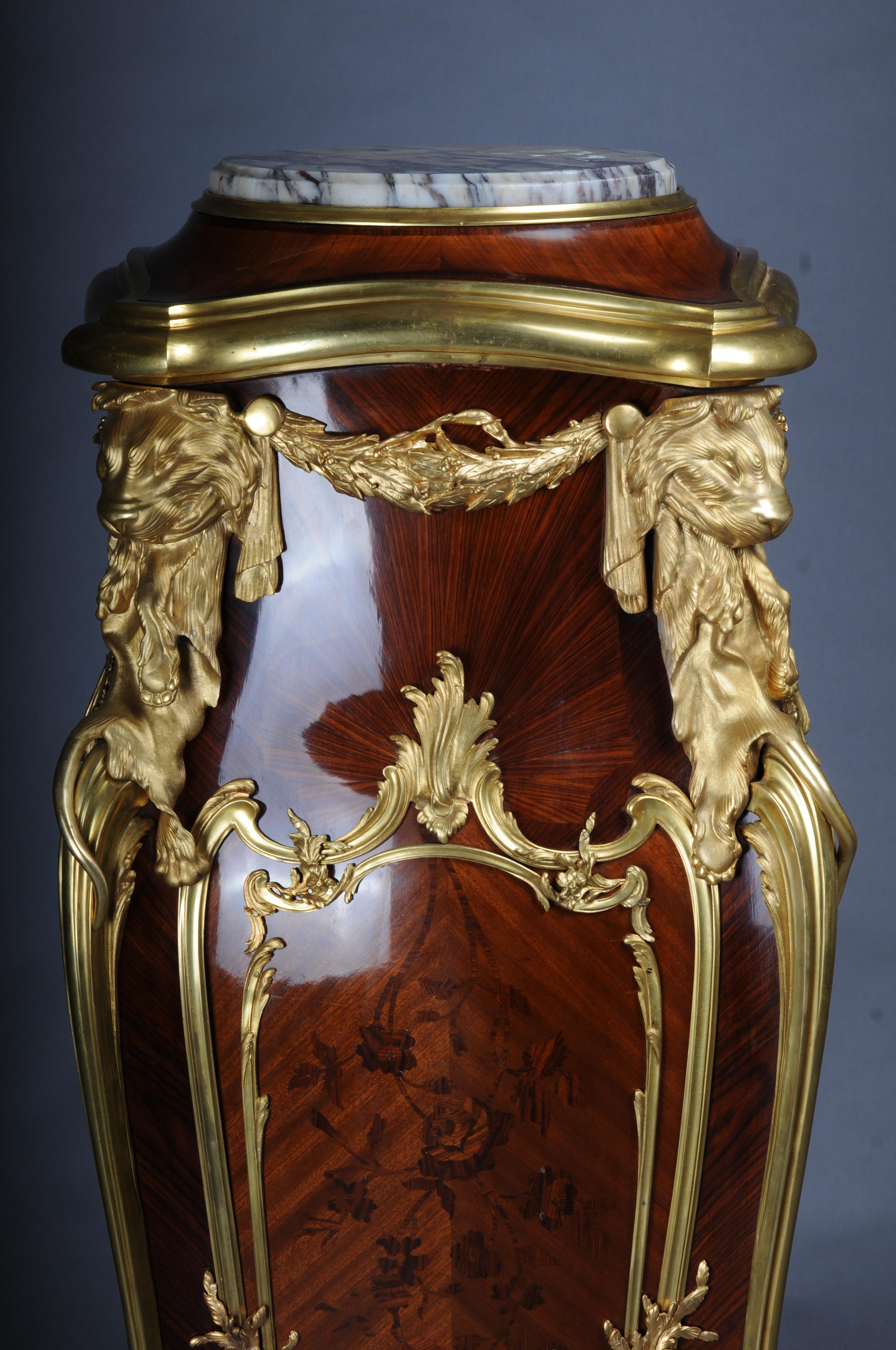 Coppia di piedistalli / colonna in ormù del XX secolo di Joseph-Emmanuel Zwiener in vendita 4