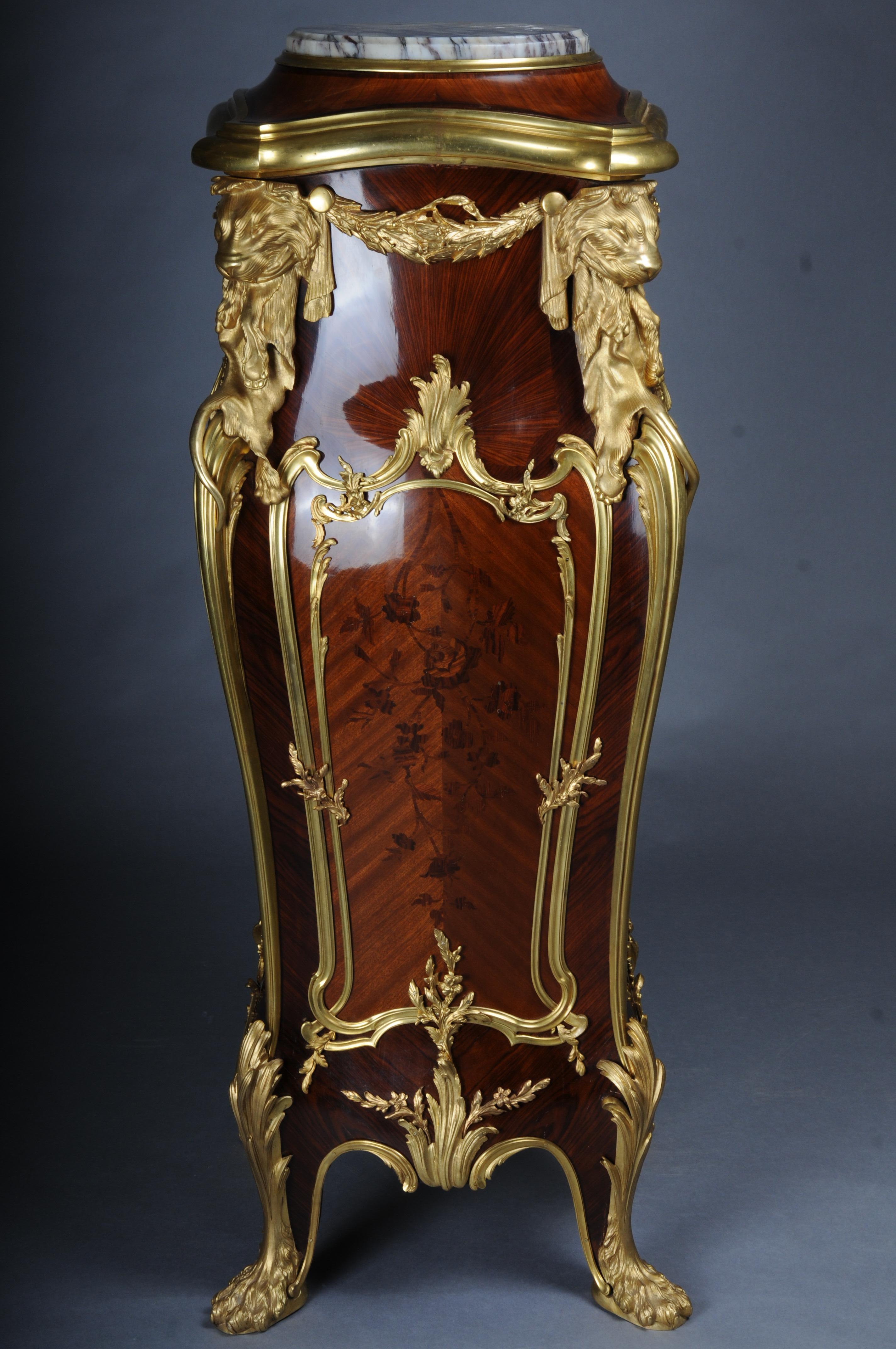 Coppia di piedistalli / colonna in ormù del XX secolo di Joseph-Emmanuel Zwiener in vendita 3