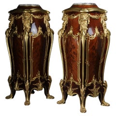 20th Century Pair of Ormolu Pedestals / Column After Joseph-Emmanuel Zwiener