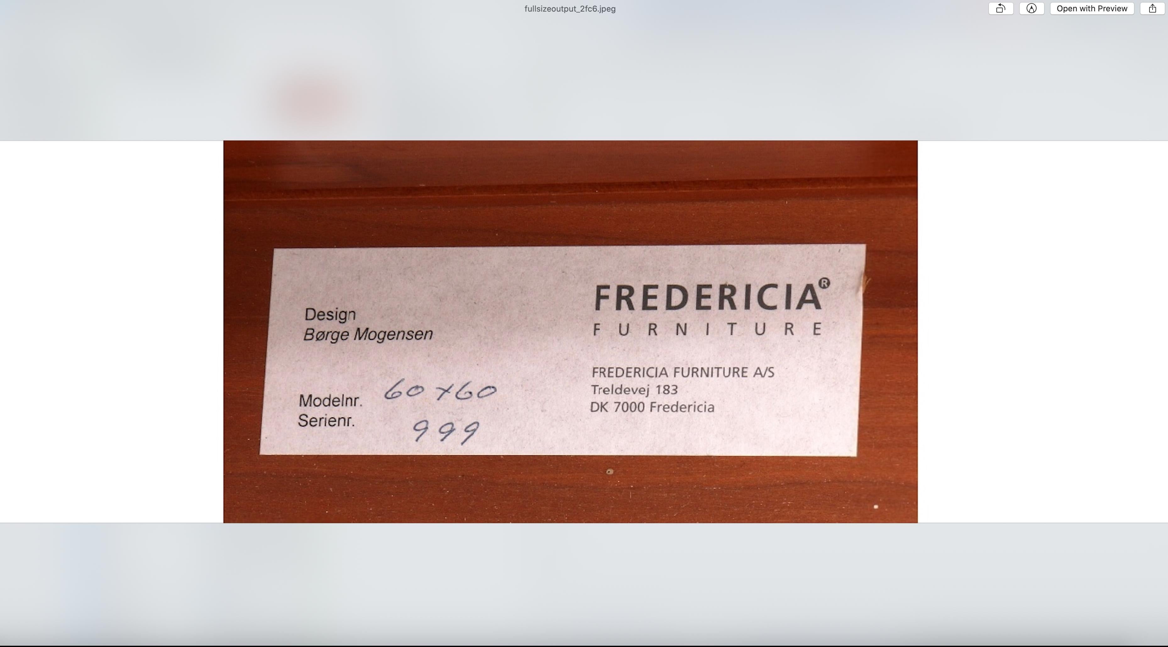 Pareja de mesas auxiliares cuadradas escandinavas de Børge Mogensen, Fredericia Furniture Moderno de mediados de siglo en venta