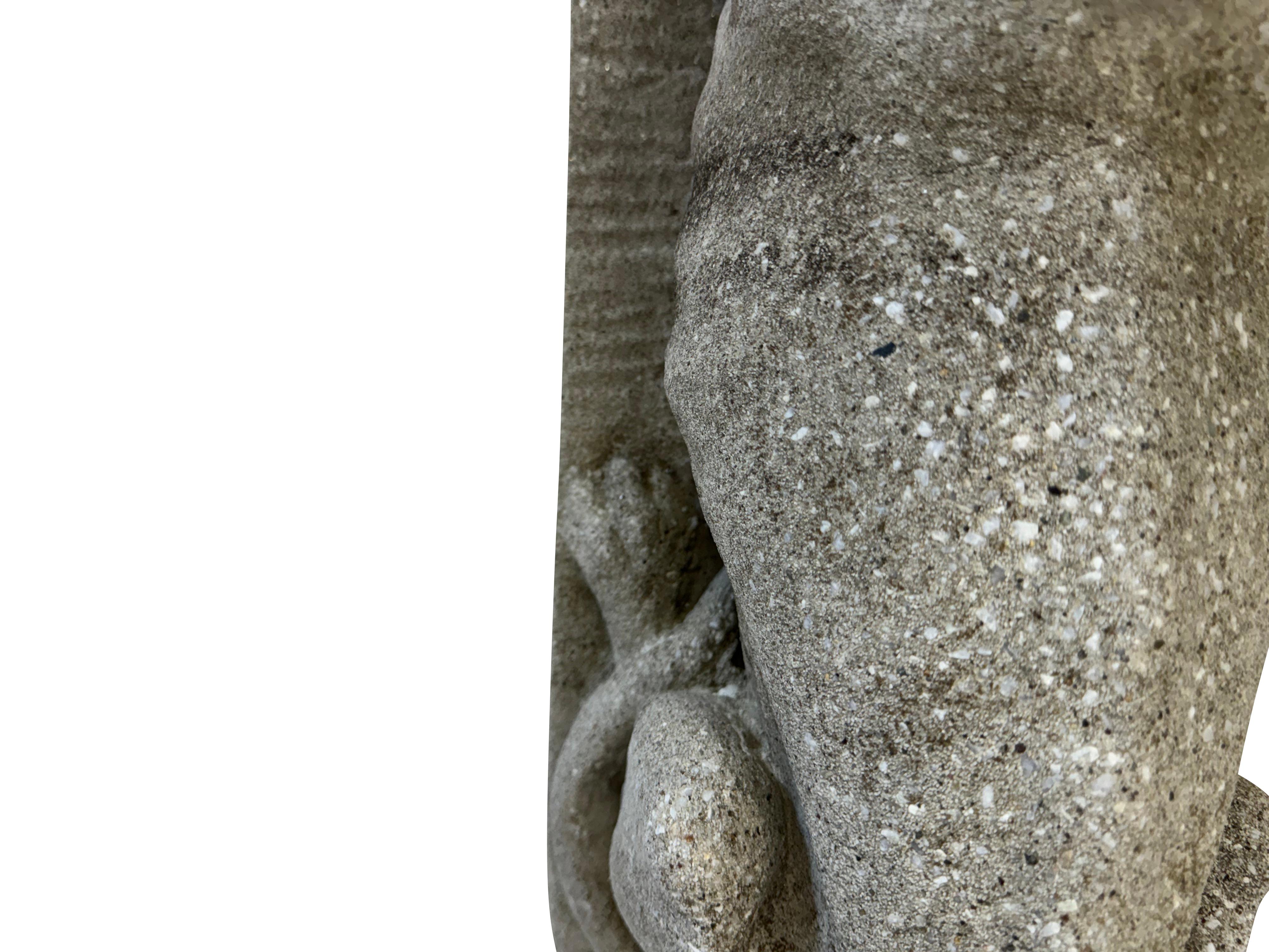 20th Century Pair of Stone Greyhounds 4