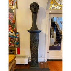 Coppia di sculture in stucco del XX secolo