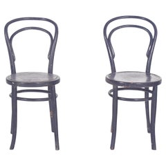 20th Century Pair of Thonet-Style Painted Chairs