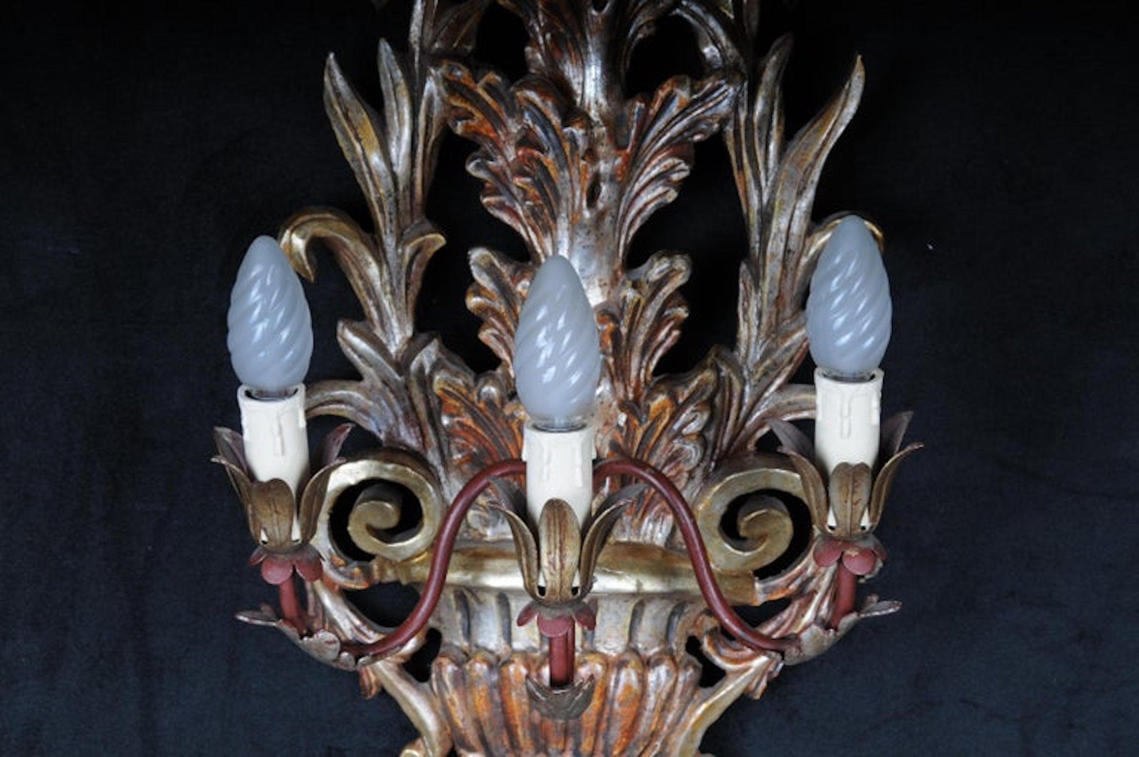 Dipinto Coppia di applique veneziane del XX secolo, Italia in vendita