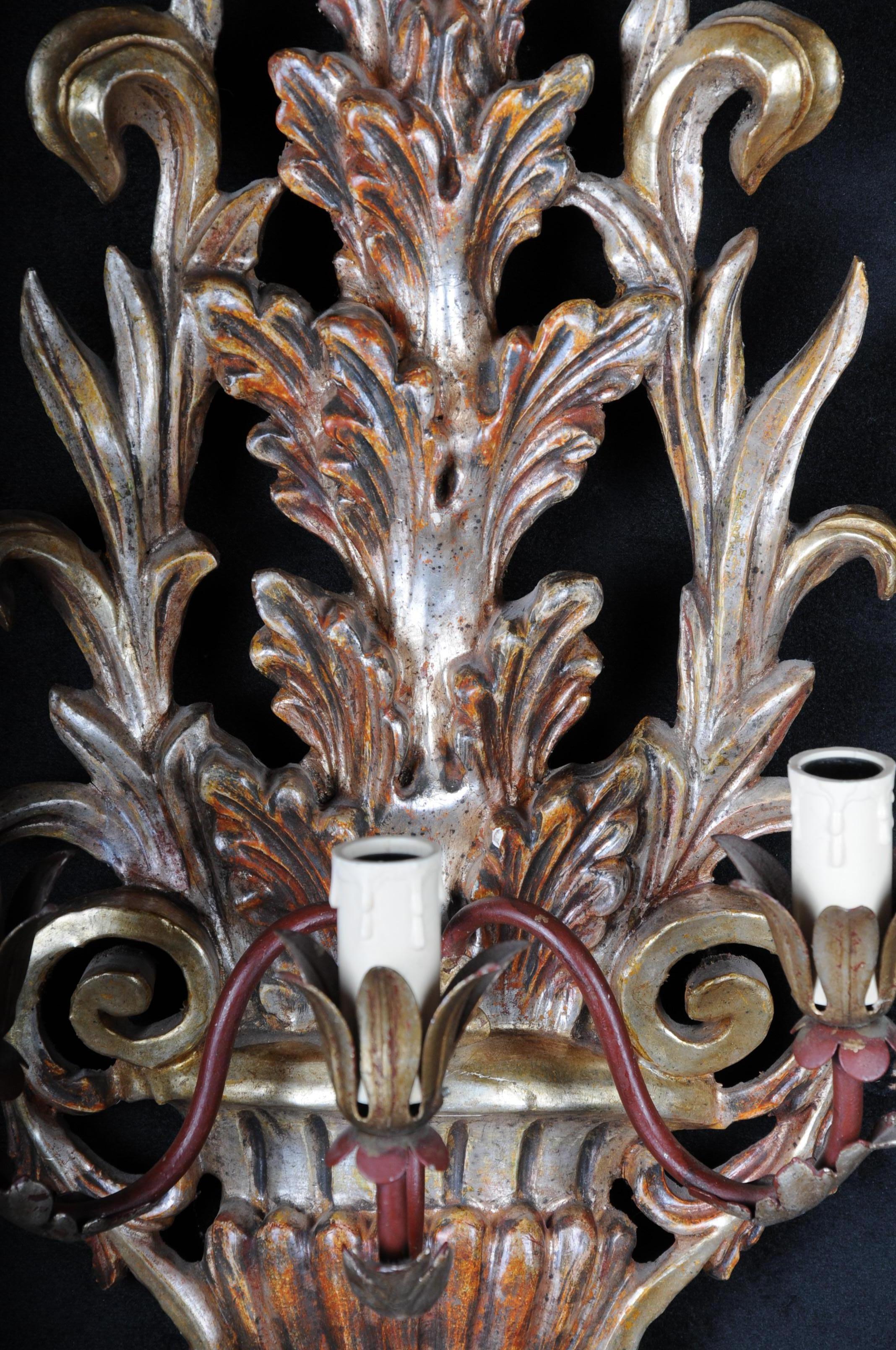 20th Century Pair of Venetian Wall Sconces, Italy In Good Condition For Sale In Berlin, DE