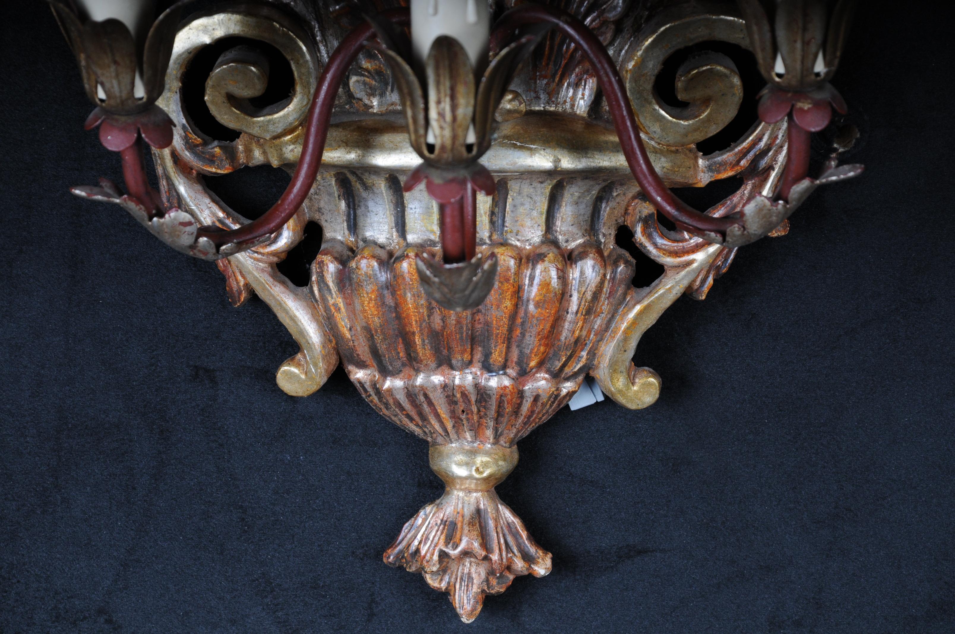 20th Century Pair of Venetian Wall Sconces, Italy For Sale 1