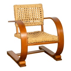 Paar französische Audoux Minet-Sessel aus der Mitte des 20. Jahrhunderts, Mid-Century