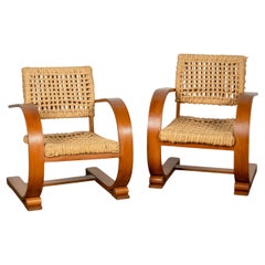 20th Century Pair of Vintage French Mid-Century Audoux Minet Armchairs