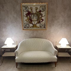 20th century Pair of White Glass German Limburg Design Lamp, 1970s